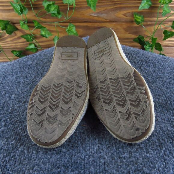 TOMS Women's Espadrille Beige Fabric Sz 7 Medium Gently Used 2025 - Picture 7 of 7